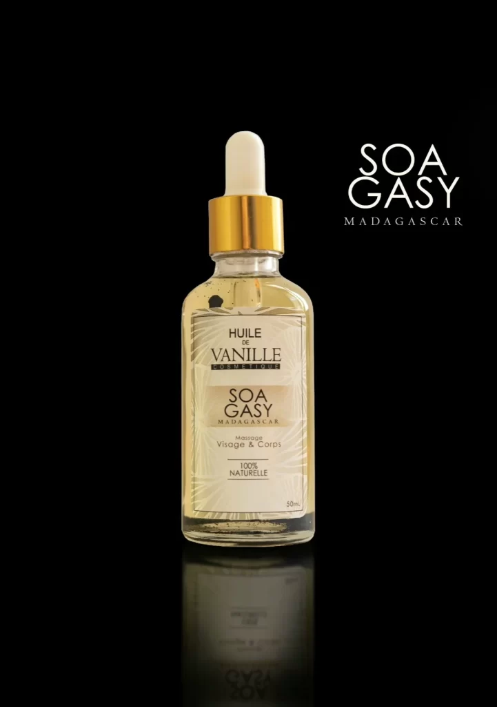 huile vanillée à base d'huile d'amande douce